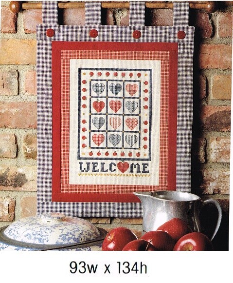 WELCOME BANNER  CROSS STITCH PATTERN ONLY    3A