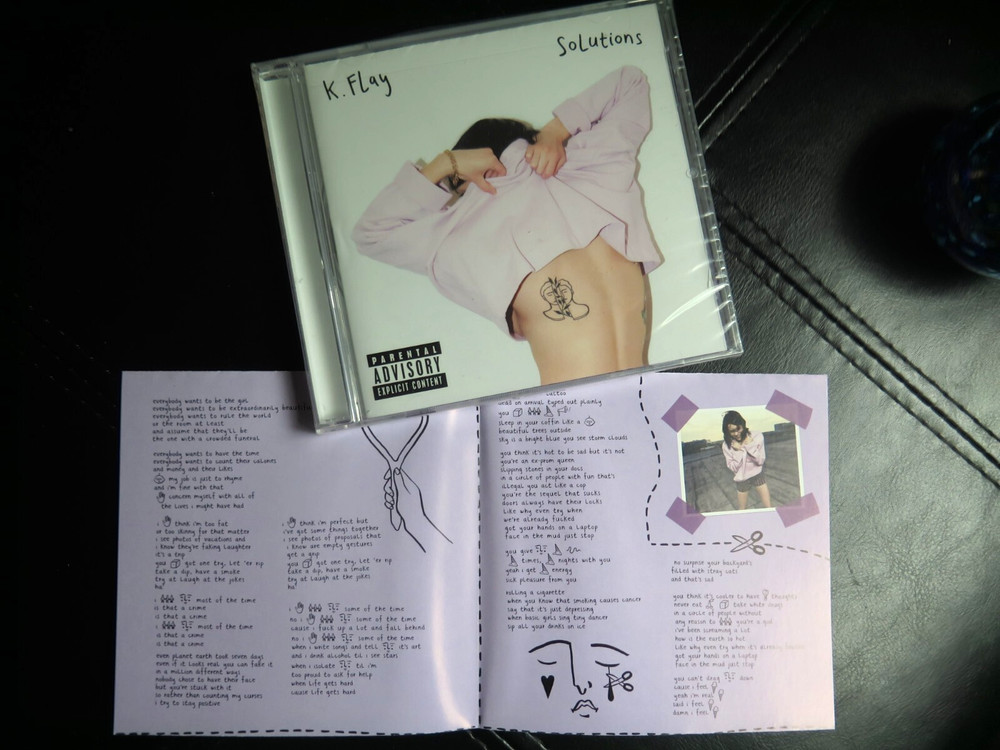 SIGNED by K Flay | Solutions | Sealed CD w AUTOGRAPHED LYRIC INSERT | MINT