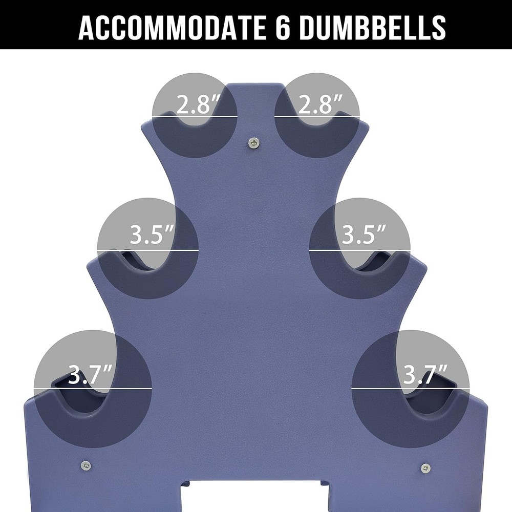 Triangular Dumbbell Stand for Enhanced Stability – Ideal for Home Workouts