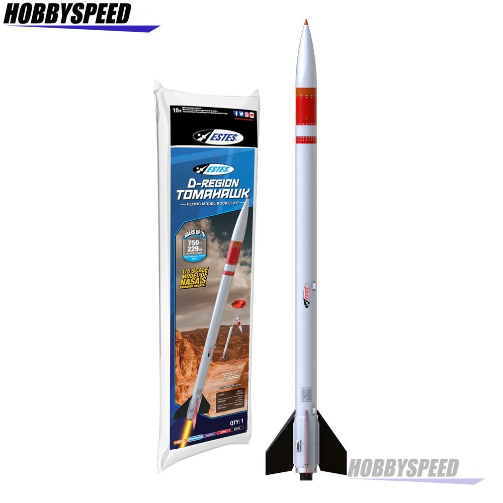 ESTES D-REGION TOMAHAWK MODEL ROCKET KIT SKILL: INTERMEDIATE space EST2037 NEW