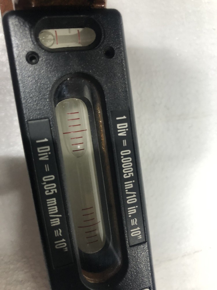 Tesa Precision Spirit Level W/ Frame Alignment Flat Cylindrical Surfaces 6”x6”