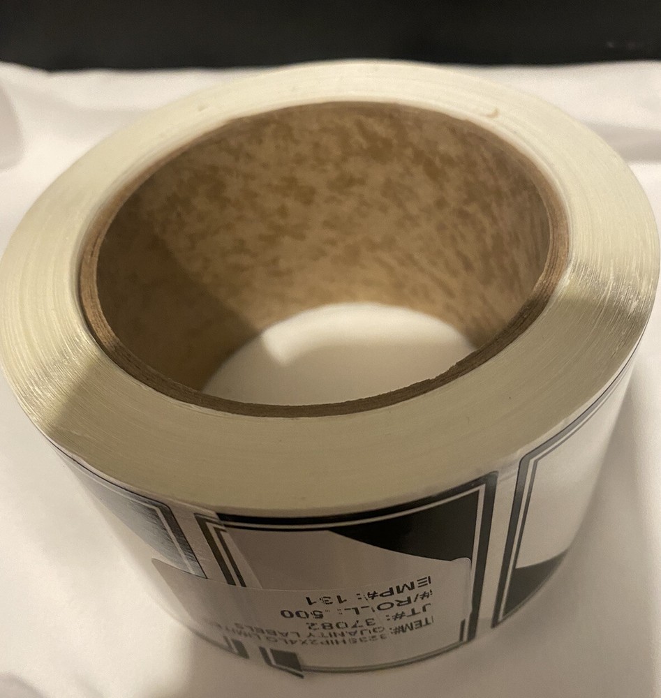500 per roll, LIMITED QUANTITY ORM-D DOT 2x2 Warning Sticker Label, black/white