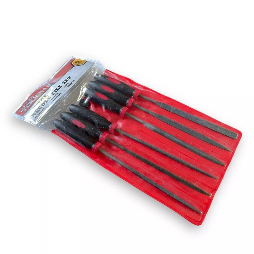 (2 pack) Hyper Tough Needle File Set 6 Assorted Files, 6-PIECENEEDLE FILE SET