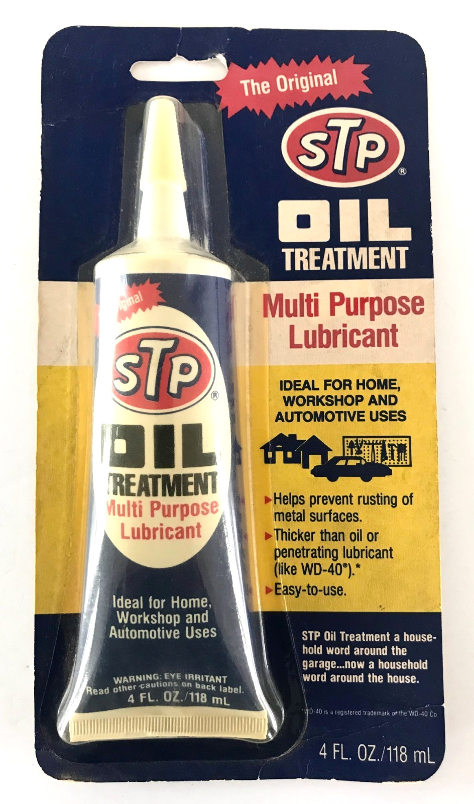 Vintage NOS New/Sealed STP Oil Treatment 4 oz TUBE Multi-Purpose LUBRICANT Orig