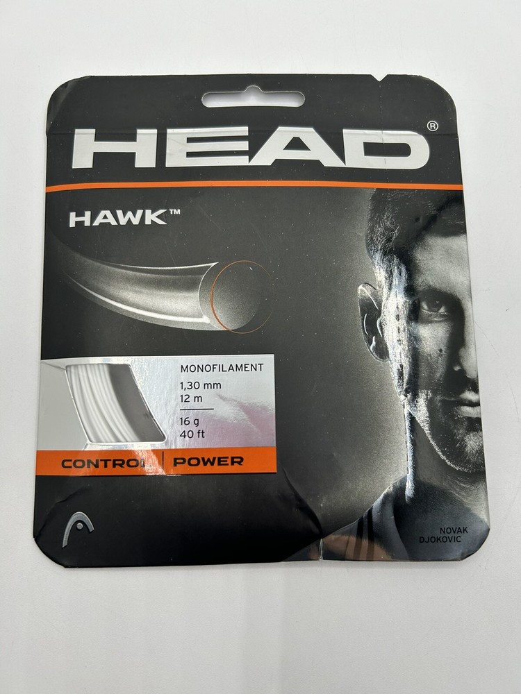 HEAD Hawk Touch 18 Tennis String Anthracite - Tennis racquet string