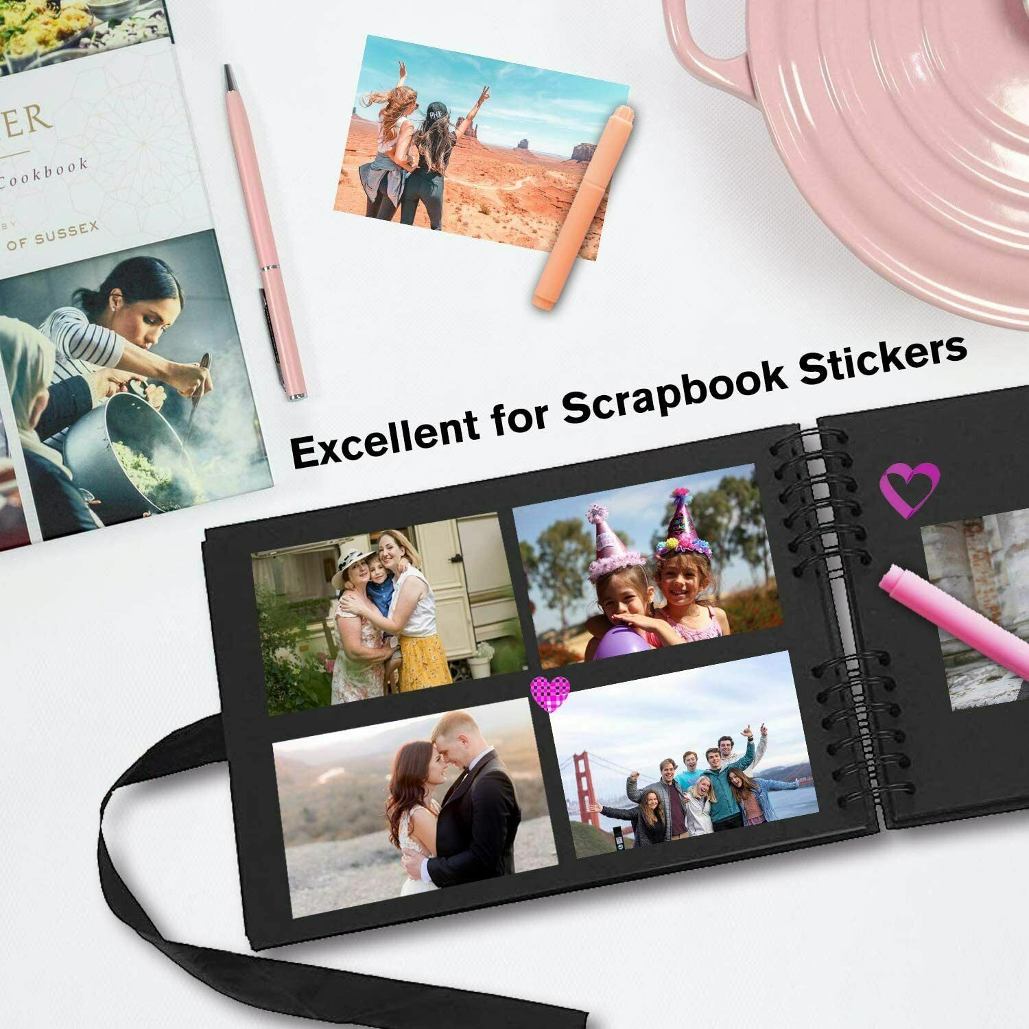 Koala Glossy Sticker Paper for Inkjet, Adhesive Photo Paper 8.5x11 100 Sheets