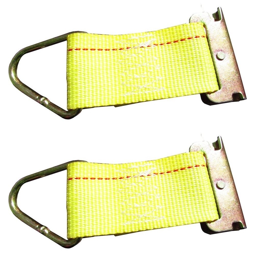 (2) E Track Fitting Rope Tie Off Enclosed Trailer Cargo Trailer Tie Down Strap