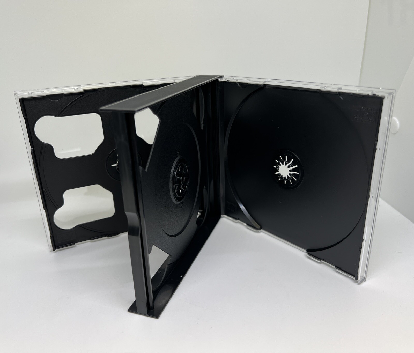 2 PCS NEW QUALITY 23MM(7/8'') 5 DISC MULTI-5 CD JEWEL CASE W/BLACK TRAY- 5CDBLK