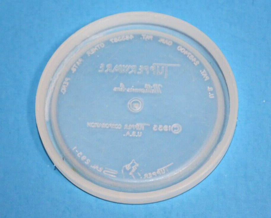 Vintage Tupperware Sheer Round Replacement Lid 295-1