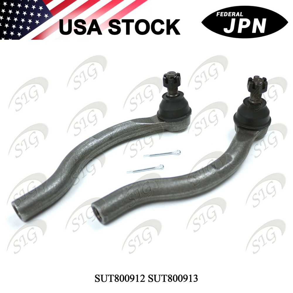 Left & Right Outer Tie Rod End for Honda Civic 2012-2015 2Pc