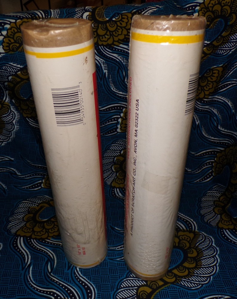 (2) vintage mask-ease screen making system tubes for waterbase screen printing