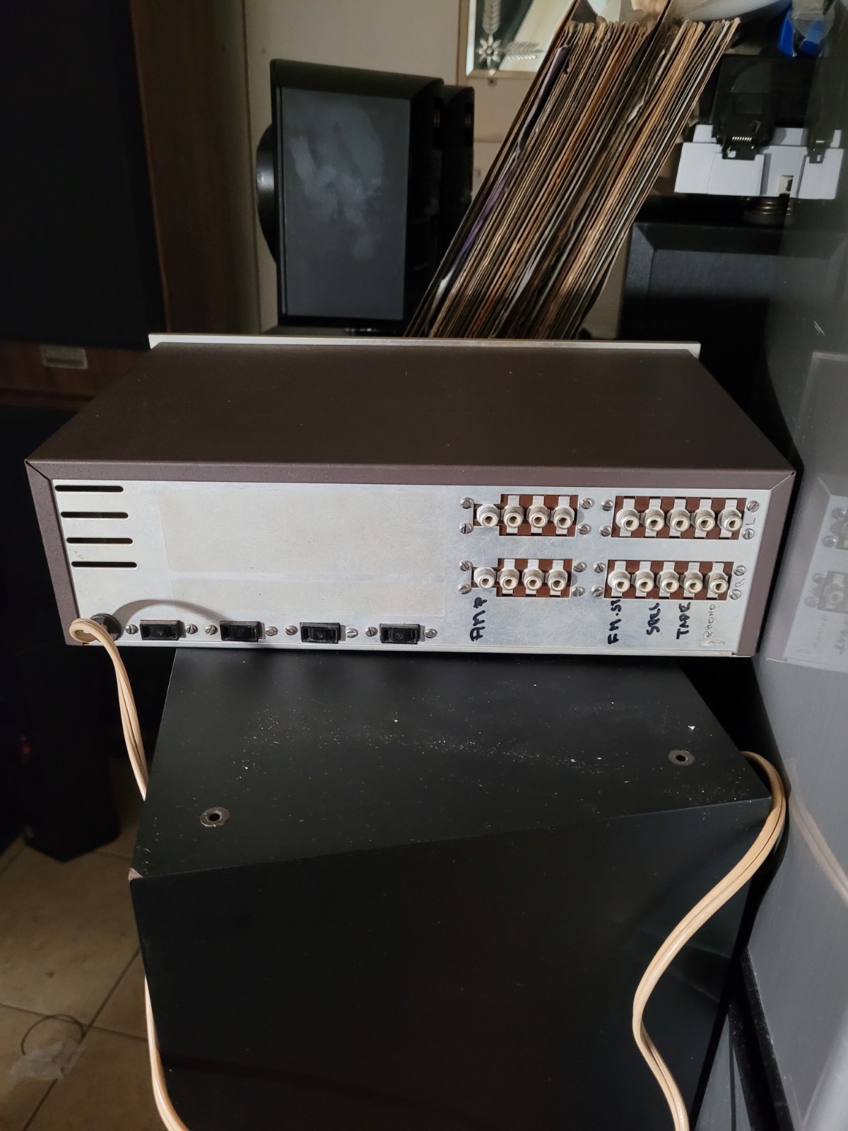 Dynaco Pas Preamp Rear Label Peel and Stick