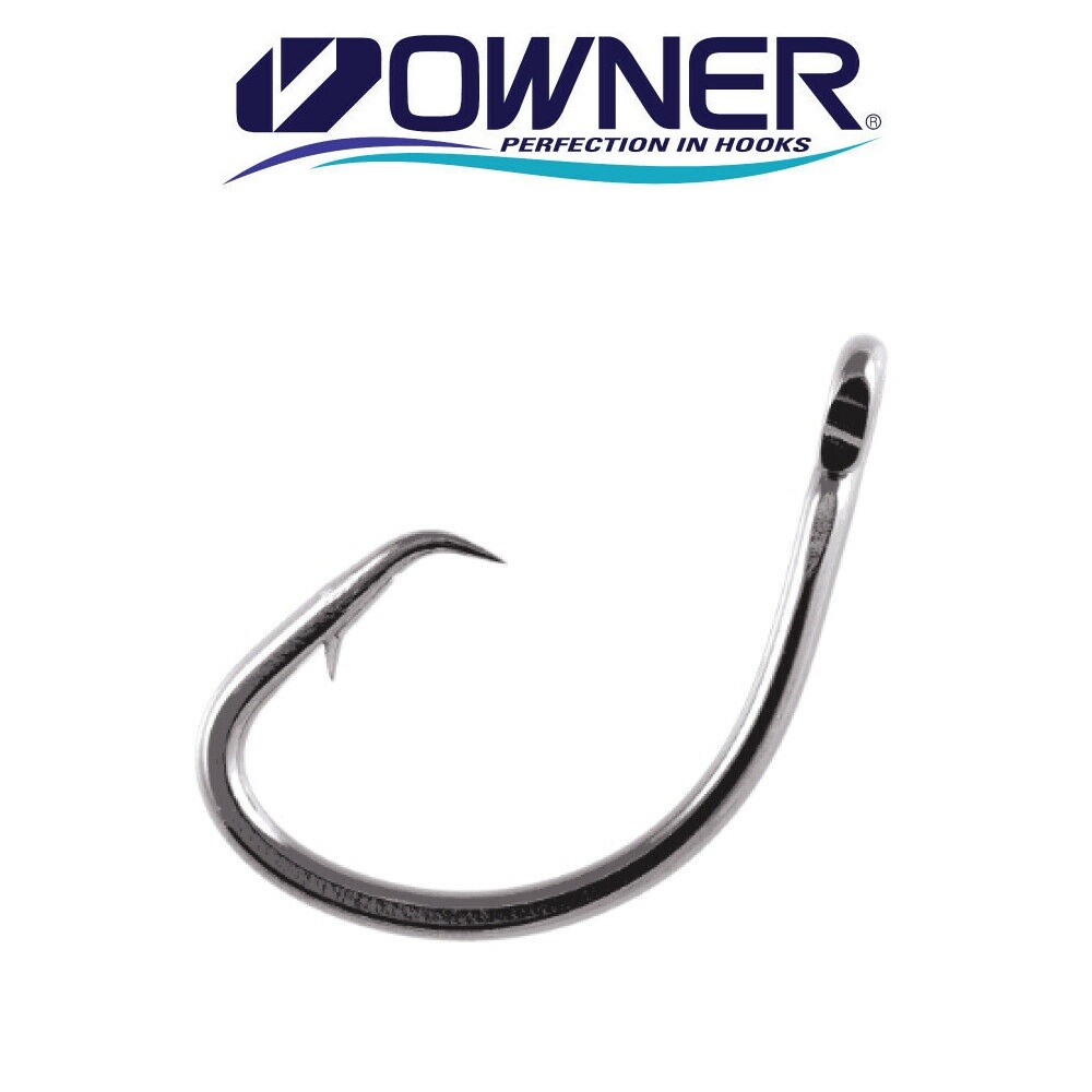 Owner Mutu Circle Hook ProPack 5363 XX Strong Black Chrome Saltwater Select Size