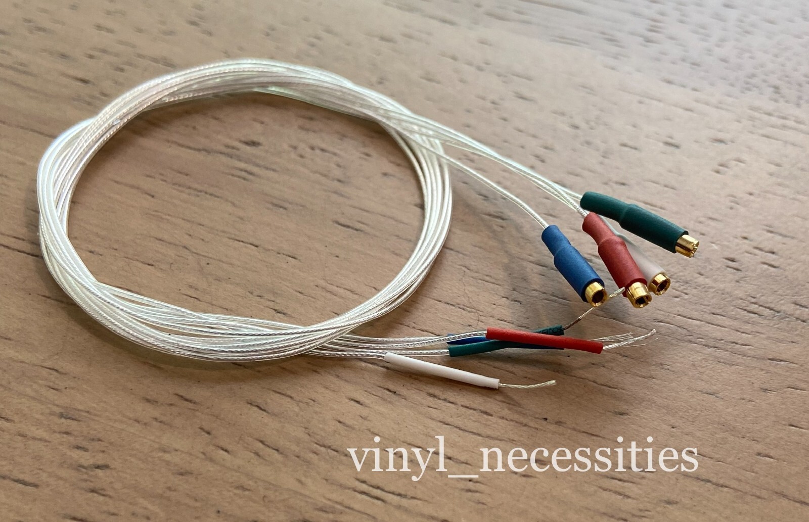 Tonearm Wire Set 30AWG HiFi 5N Pure Silver 1.3 gold terminal 400mm/15.75inches