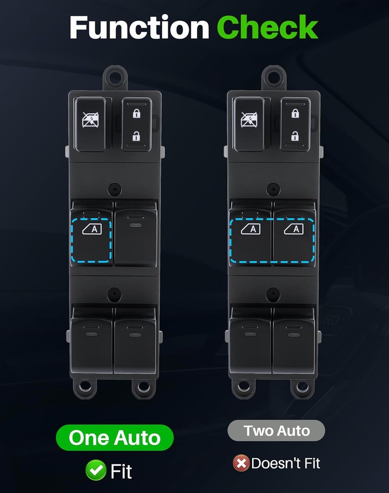 2007-2019 for Nissan Frontier Left Driver Side Power Window Switch – Compatible