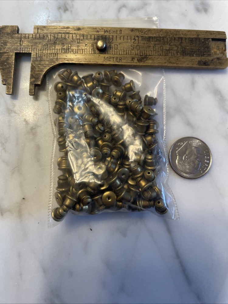 144 Vintage Brass Earring Backs