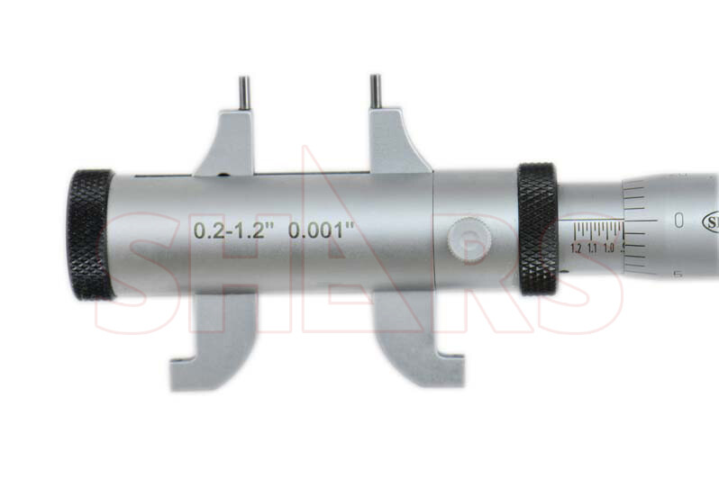 SHARS BEST PRECISION .20 - 2.2" INSIDE MICROMETER SET NEW P}