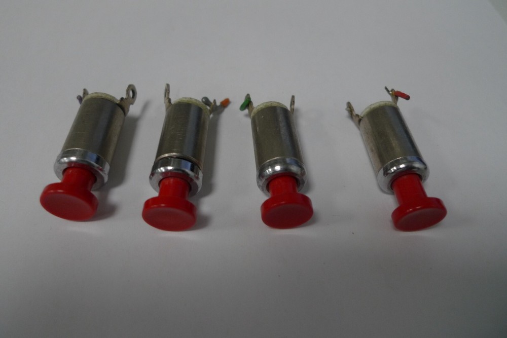 Switch Push Button Push to Make Non Locking Red Button Buzzer Switch