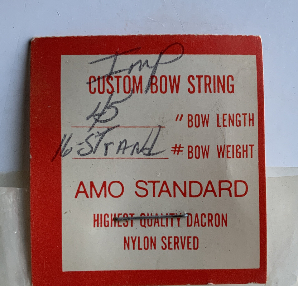 NOS Vintage Wing Archery AMF Double Loop Dacron Bow Strings Traditional Recurve