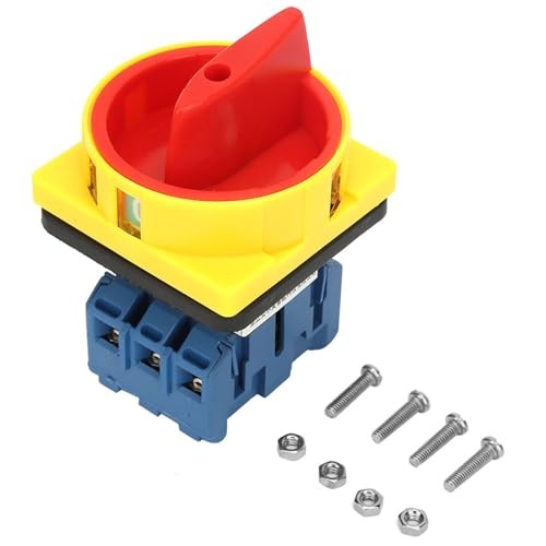 32A Rotary Switch, 3 Pole 2 Position Disconnect Switch, Rotary Cam Selector