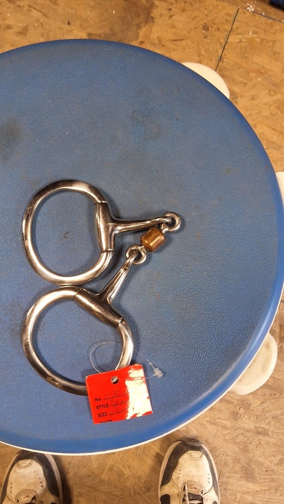3 Piece Roller Eggbutt Snaffle Bit COPPER ROLLER