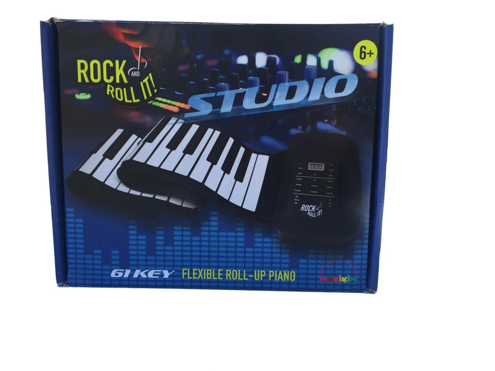 Flexible piano rolls up by Rock And Roll It  MIDI Compatible 61 Keys NIB