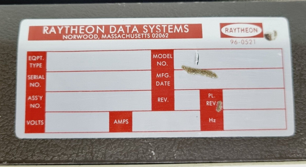 VINTAGE TERMINAL KEYBOARD RAYTHEON DATA SYSTEMS - FOR PARTS UNTESTED