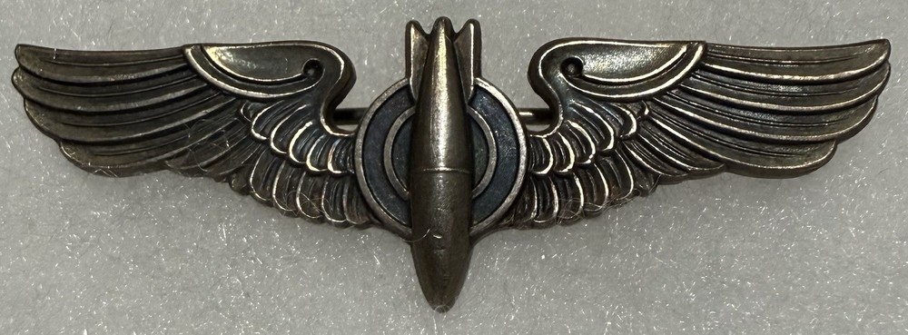WWII Sterling Silver Balfour Bombardier Wing Wings 2”
