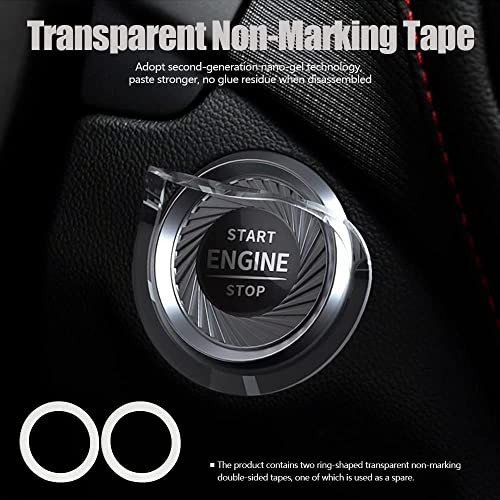 Rotary Push Start Button Cover, Dedpool Car Accessories B-Deadpool-Black