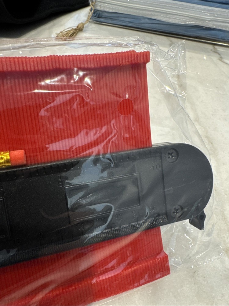 Vasetar Contour Gauge Profile Tool With Bubble Level Locking Duplicator, For DIY