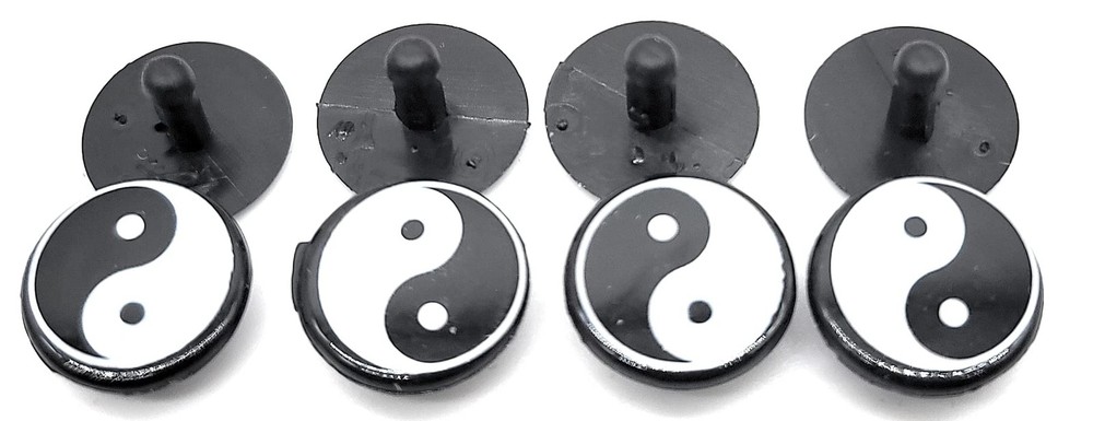 YIN YANG REPLACEMENT RIVETS USA TX, BLACK