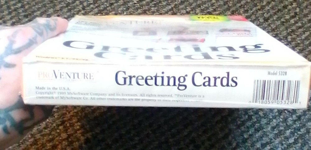 Vtg Computer Software Windows 95 Pro Venture Greeting Cards CD-ROM