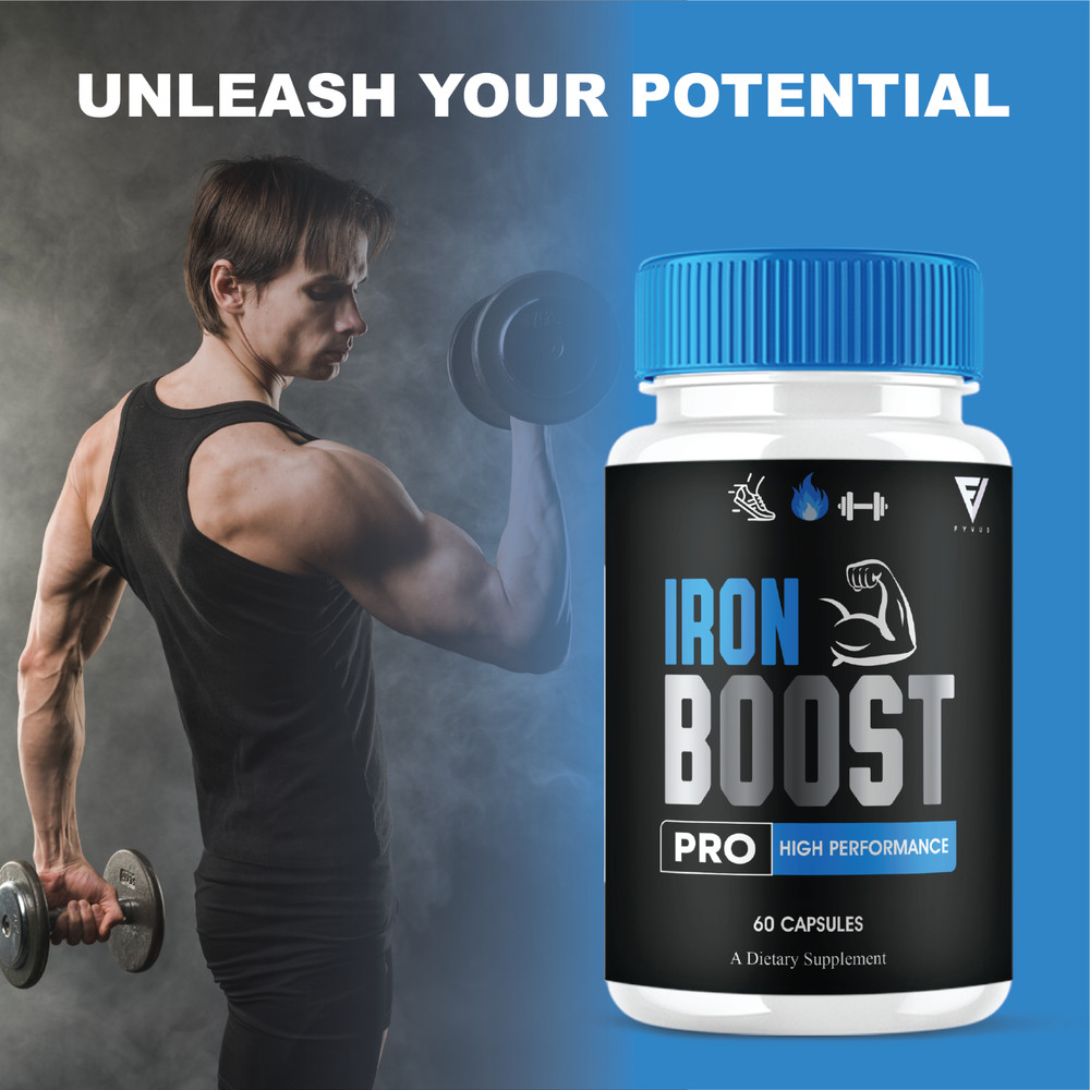 (5 Pack) Iron Boost Pro High Performance Supplement, IronBoost (300 Capsules)