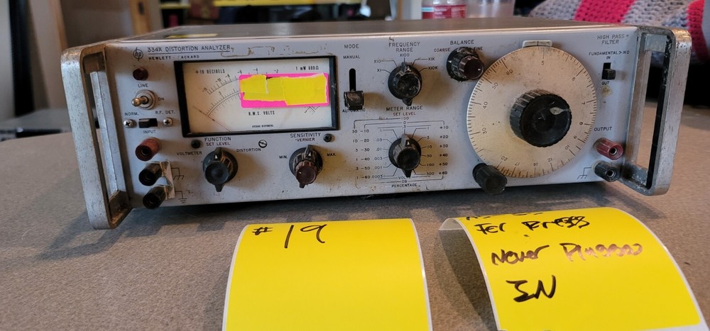 Hewlett Packard 334A Distortion Analyzer