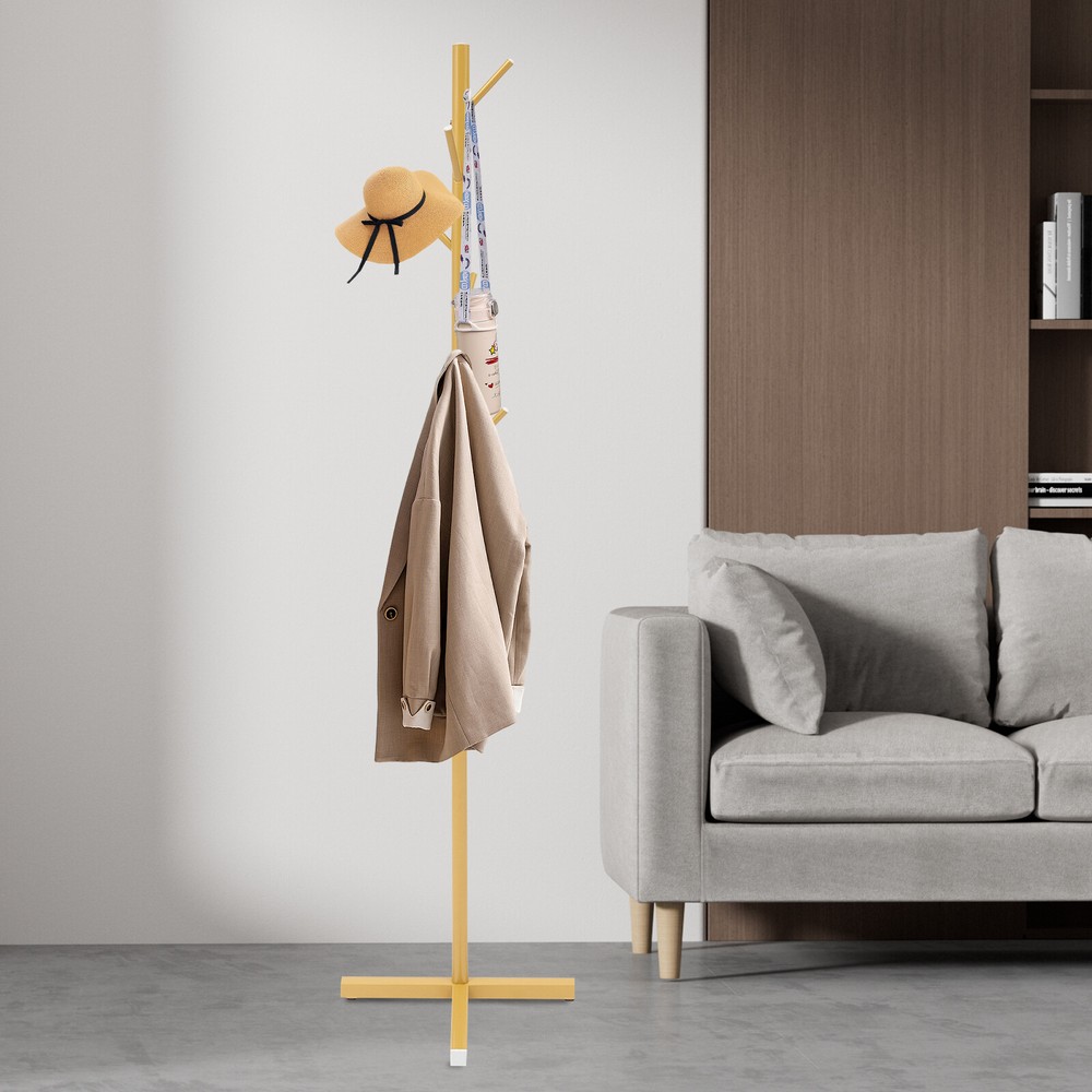 Freestanding Coat Rack with 7 Hooks Coat Rack Stand Tree-Shaped Coat Rack