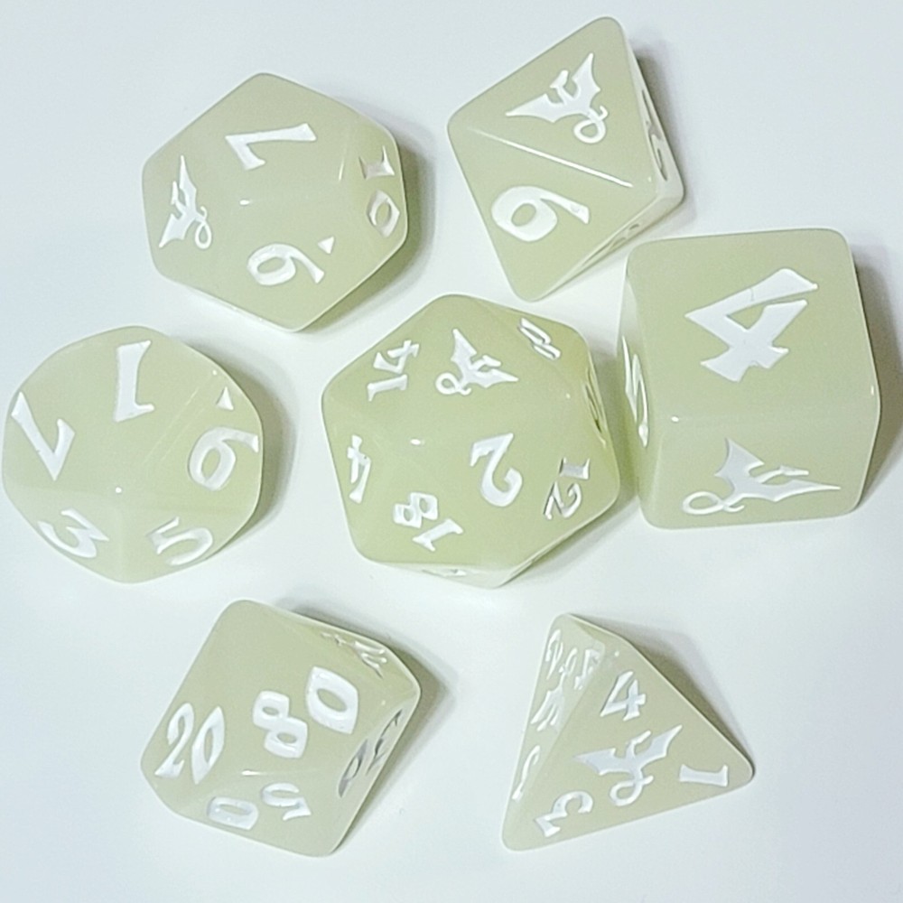 ✨🐉 Moonglow Dragon Dice | Dnd Dice Set | Dungeons & Dragons