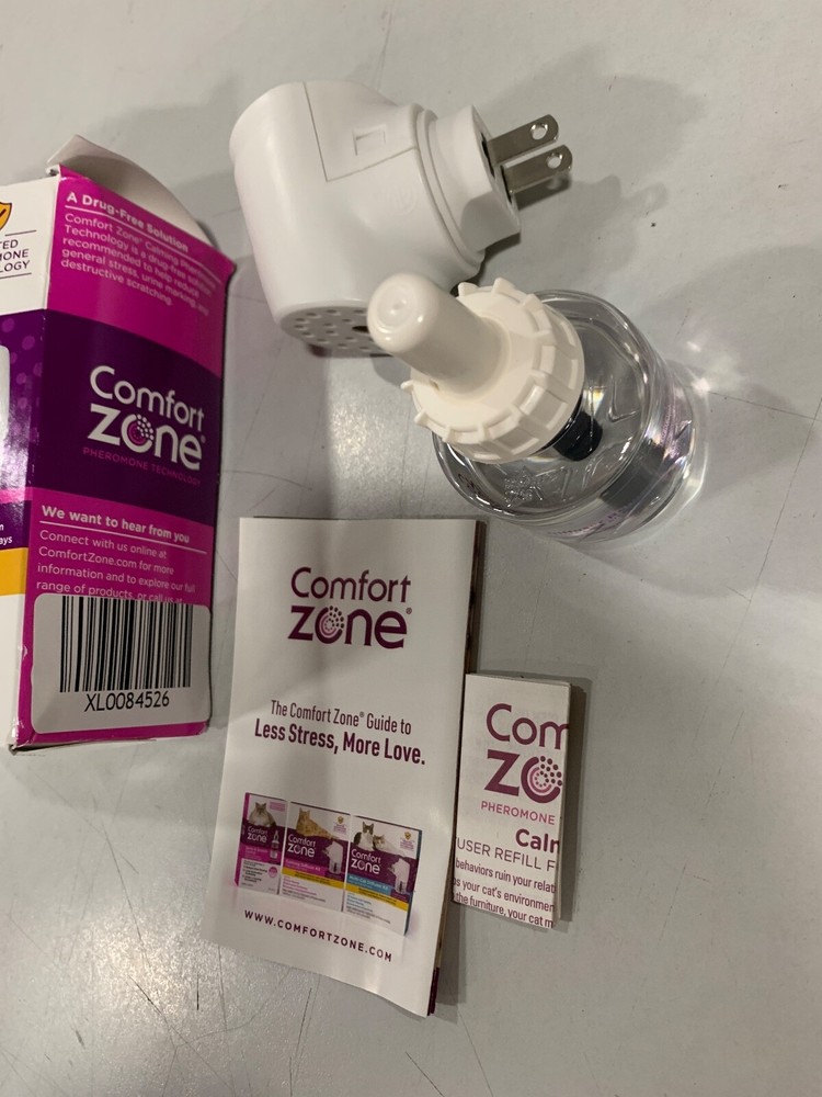 Comfort Zone Cat Calming Diffuser Starter Kit: 1 Diffuser & Refill
