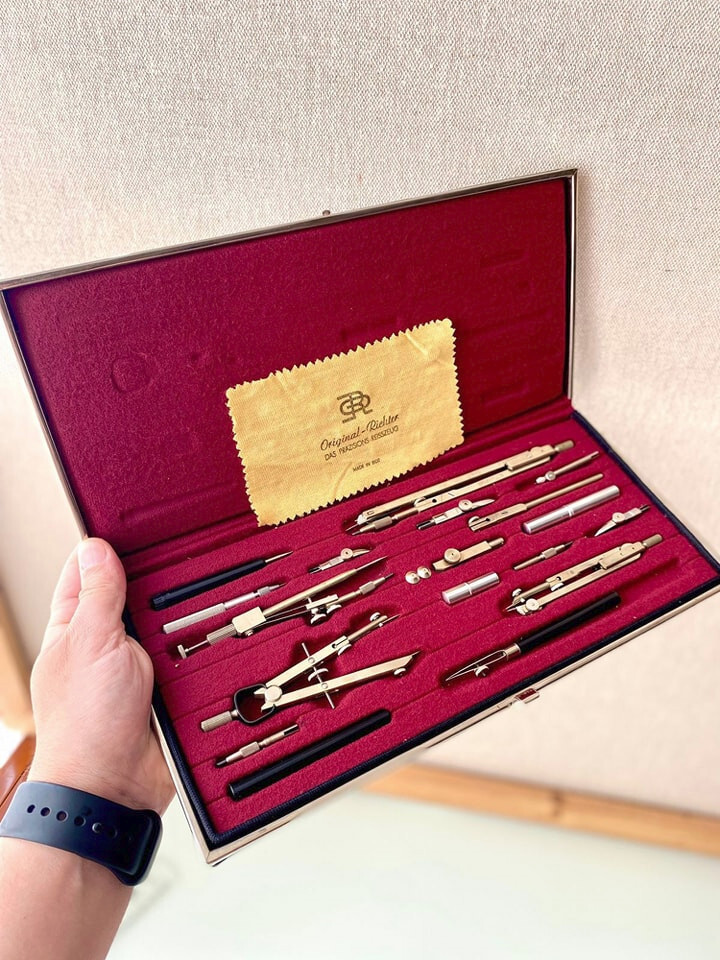 Drafting Drawing SET Mechanical Tools ORIGINAL RICHTER PRACISION Kopernikus XI