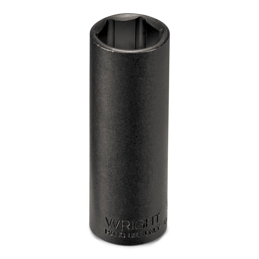 Wright Tool 33520 3/8" Drive Black Finish Deep Socket 6 Point SAE 5/8"