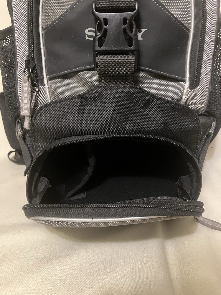 Sony Multi Function Camera Backpack Black/Gray LCS-VA60 With Strap & Extras