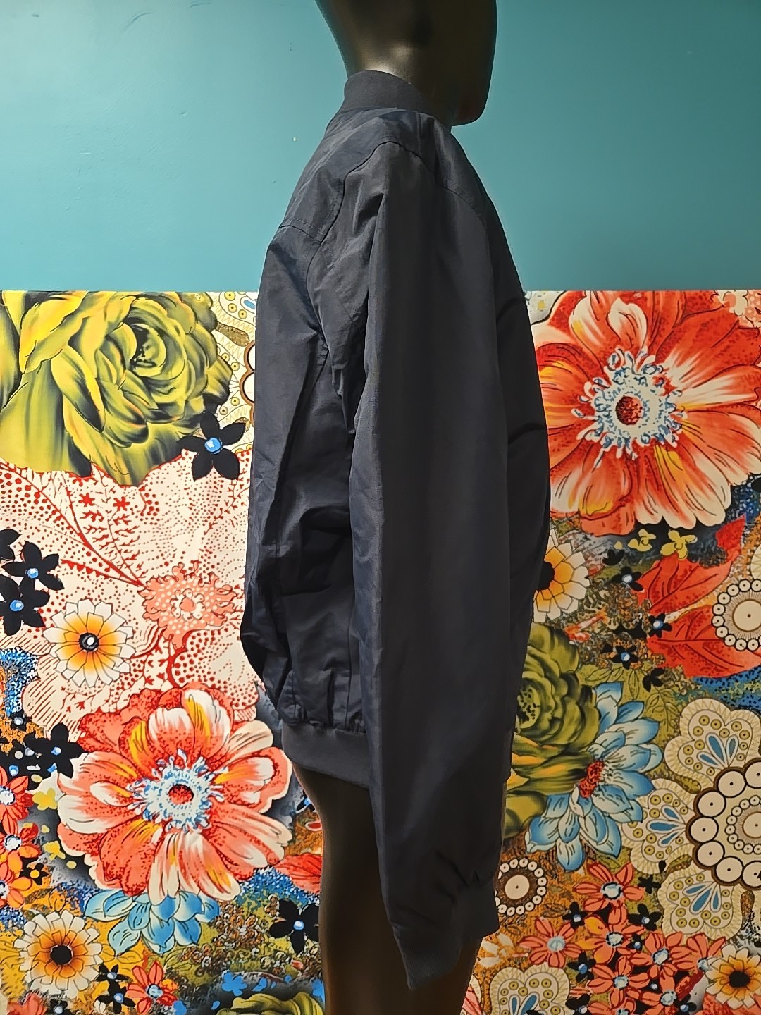 Michael Kors Men's Size Large Talson Bomber Jacket Midnight Blue