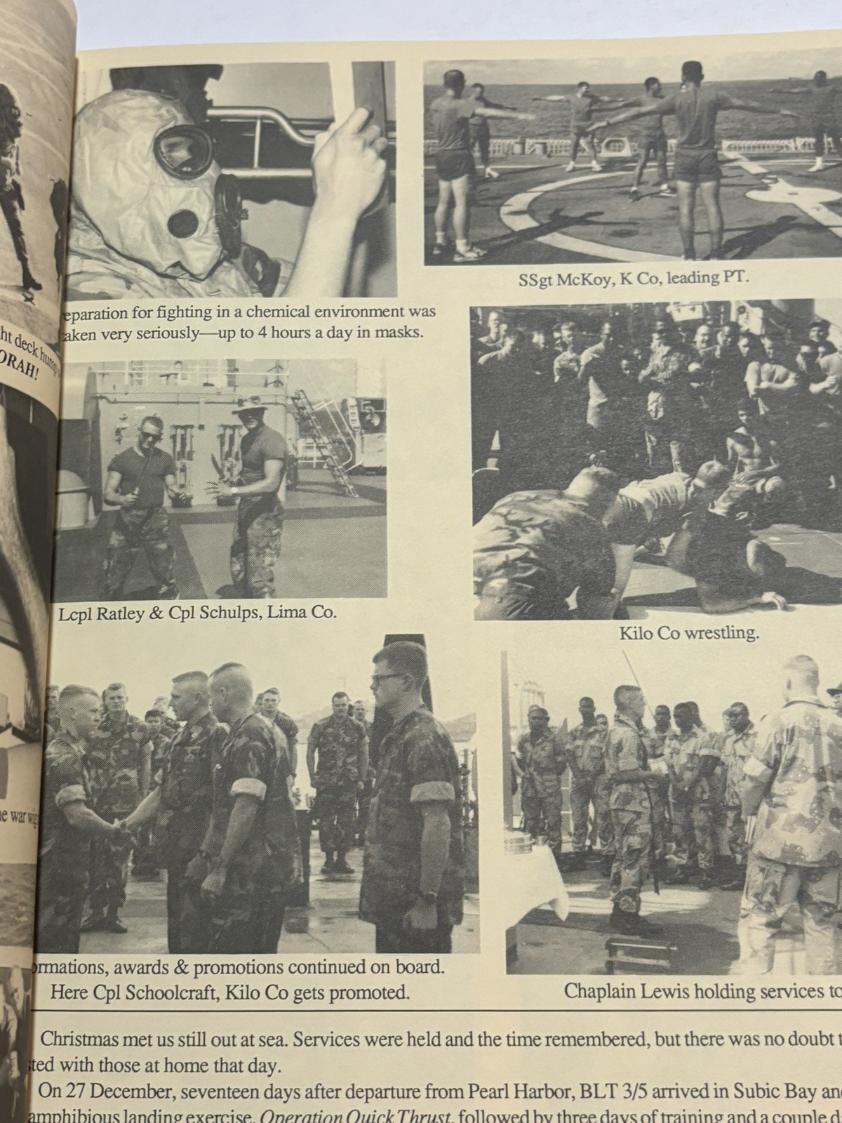 Vintage Desert Storm 1991 BLT 3/5 Scrapbook 3rd Bat 5th marines