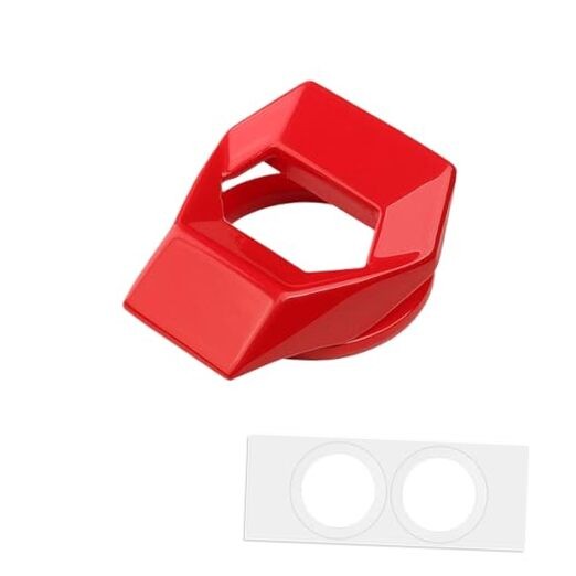 1 Pc Car Engine Start Stop Button Cover Push to Start Button Ignition Red