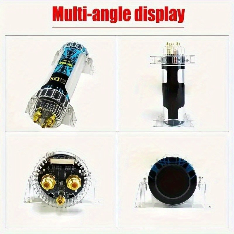 9.0 Farad Capacitor Car Audio Digital Voltage Power Amp Sub Modified with LED