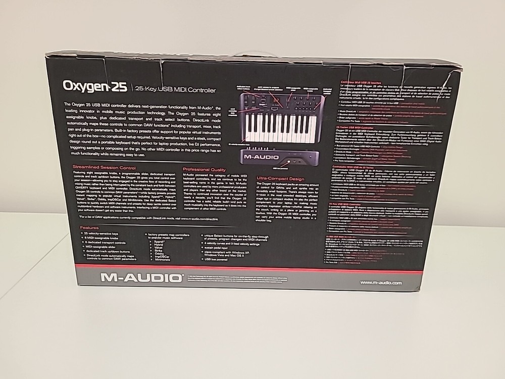 M-Audio Oxygen 25 3rd Gen 25-Key Keyboard Controller. A24
