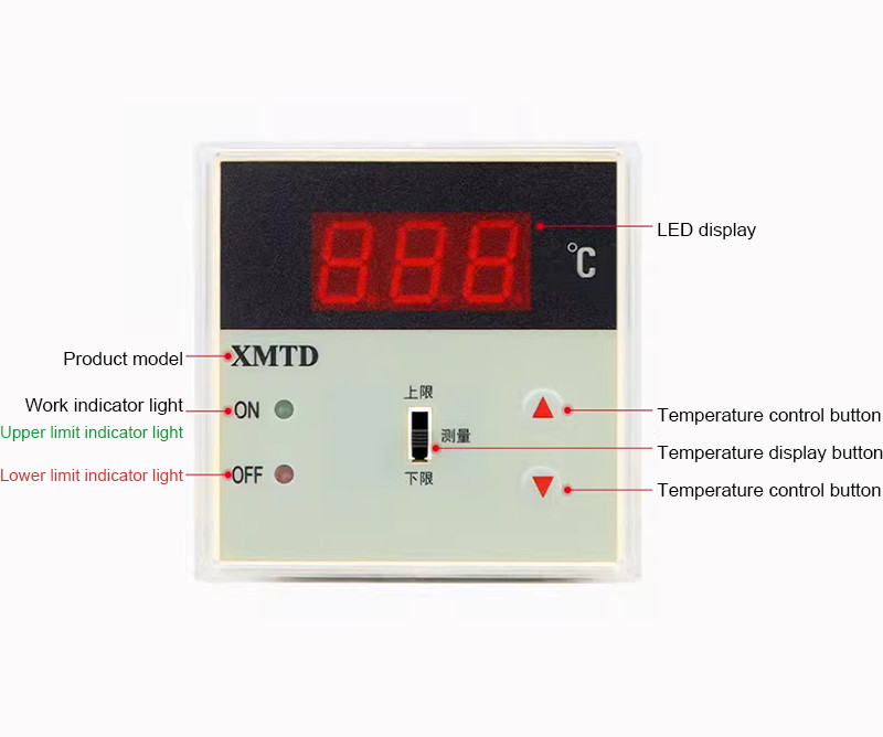 Intelligent Digital Temperature Controller XMTD-2201 K-type PT100 type 399°C
