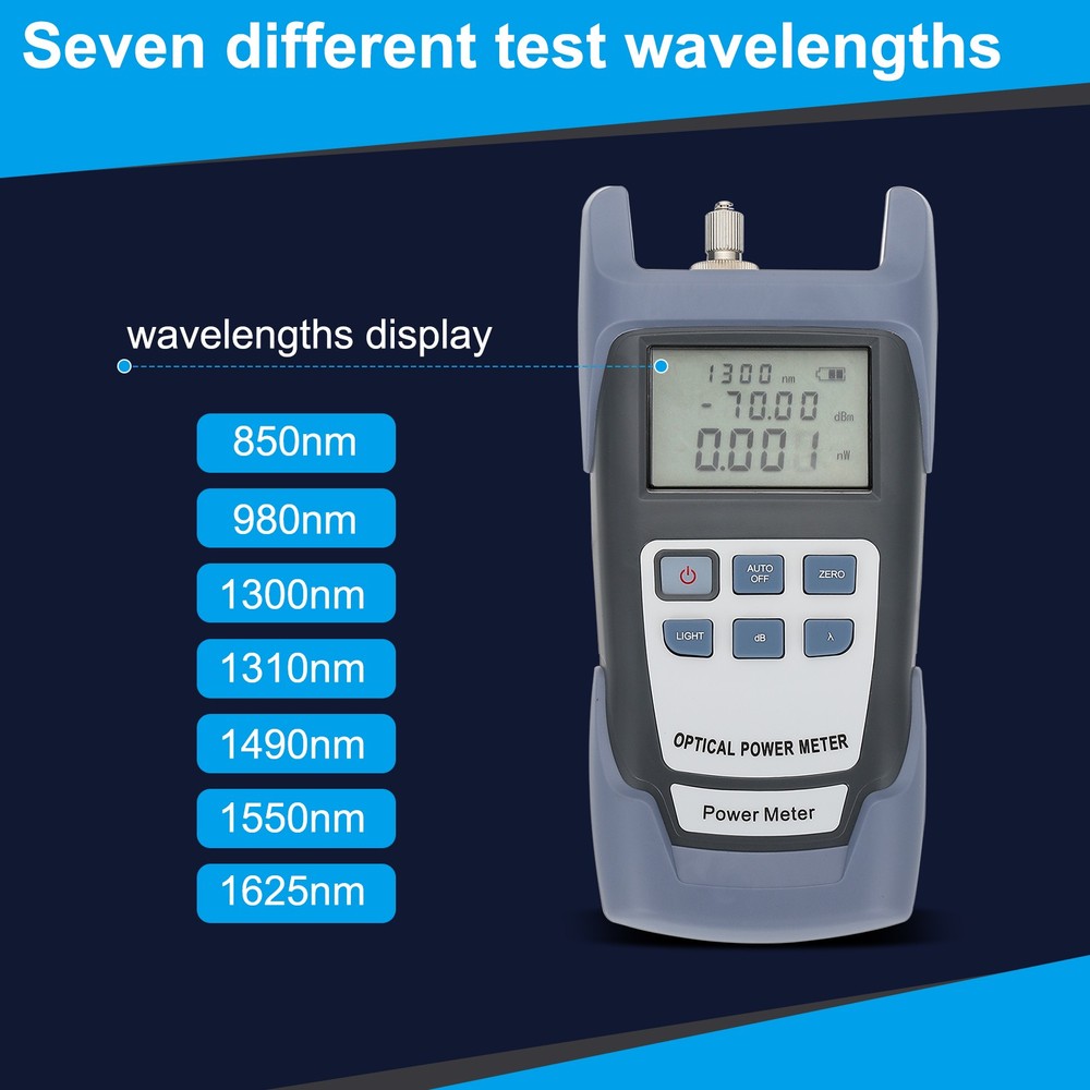Fiber Optic Cable Tester, 2pcs 10MW Visual Fault Locator Optical Power Meter