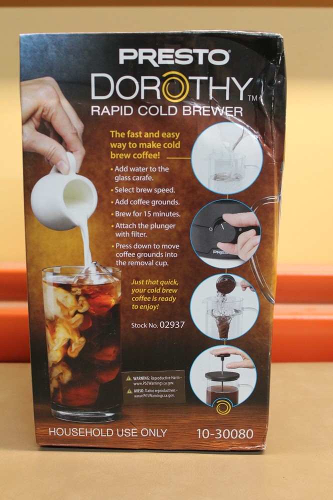 Presto Dorothy Rapid Cold Brewer NEW