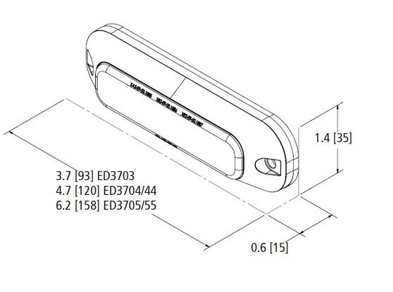 ECCO ELECT DIRECTIONAL 6 LED SURFACE MOUNT 12-- ED3705A