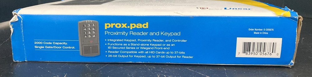 Linear prox.pad Proximity Reader and Keypad DAMAGE BOX (A1)